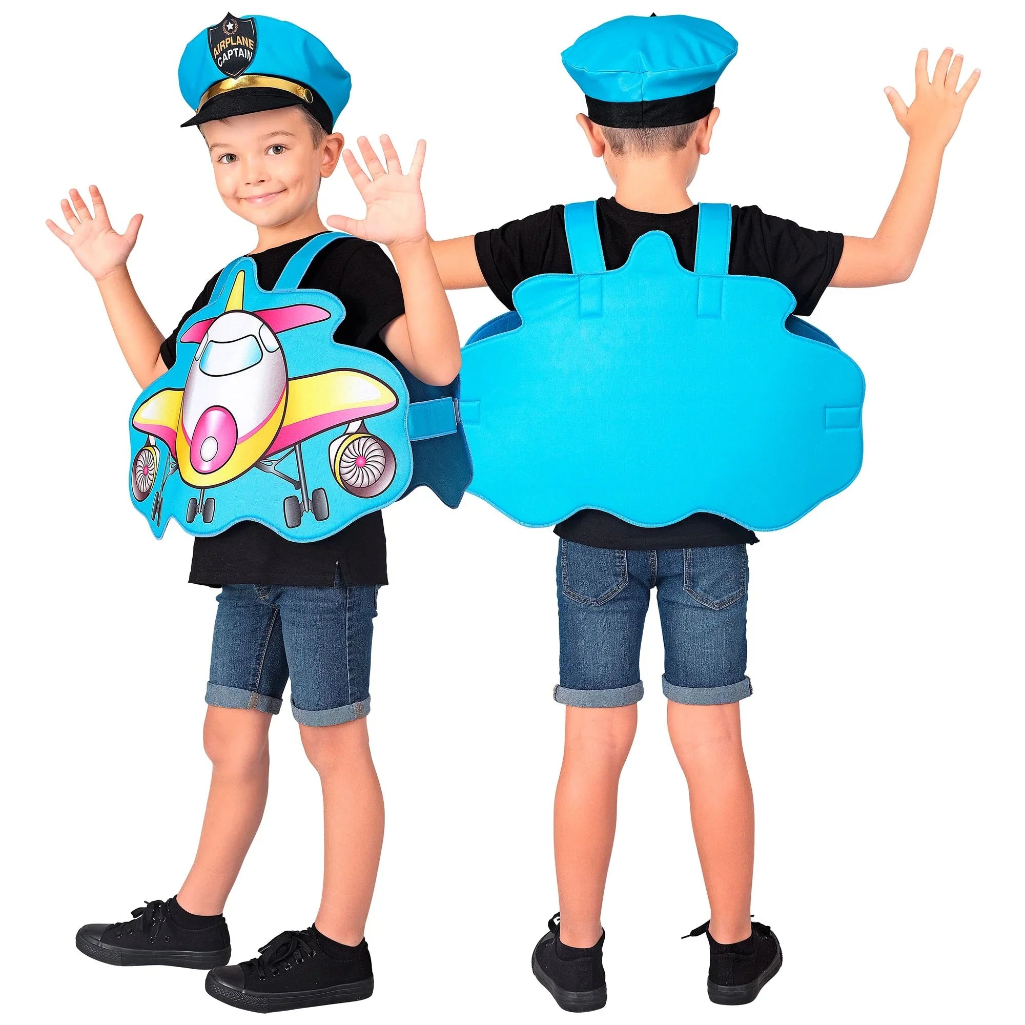Disfraz de Piloto con Avión Comercial Infantil Pilotos y Aviadores Widmann